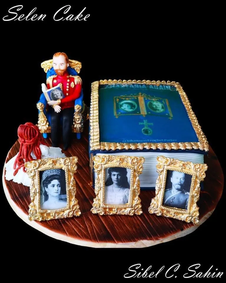 3D Romanov Family Book Cake